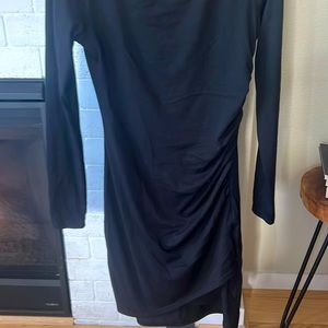 Leith Long sleeve Fitted Midi Dress size M